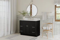 Ariel hamlet (43") single rectangle sink vanity with  (0.75"& 1.5") countertop.