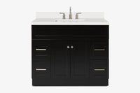 Ariel hamlet (43") single rectangle sink vanity with  (0.75"& 1.5") countertop.
