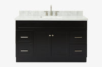 Ariel hamlet (54"& 55") single rectangle sink vanity with (0.75"& 1.5") countertop.