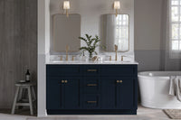 Ariel hamlet (60"& 61") double rectangle sink vanity with (0.75"& 1.5") countertop.