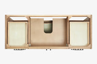 Ariel kelly 55 inch single rectangle sink bathroom vanity with countertop 1.5 inch edge