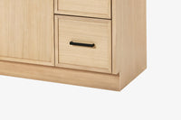 Ariel kelly 61 inch single rectangle sink bathroom vanity with marble countertop 1.5 inch edge