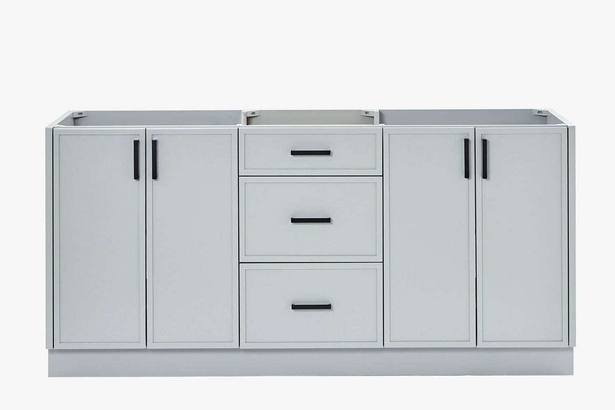 Ariel kelly 72 inch double sink base cabinet