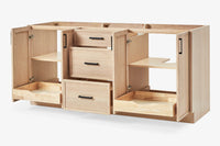 Ariel kelly 72 inch double sink base cabinet
