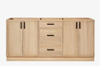 Ariel kelly 72 inch double sink base cabinet