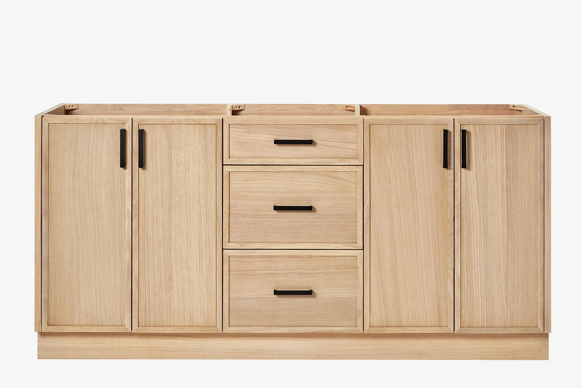 Ariel kelly 72 inch double sink base cabinet