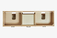 Ariel kelly 73 inch double rectangle sink bathroom vanity with countertop 1.5 inch edge
