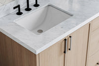 Ariel kelly 73 inch double rectangle sink bathroom vanity with countertop 1.5 inch edge