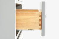 Ariel stafford 30.5 in. single rectangle sink vanity with carrara white marble countertop w/0.75" edge in white