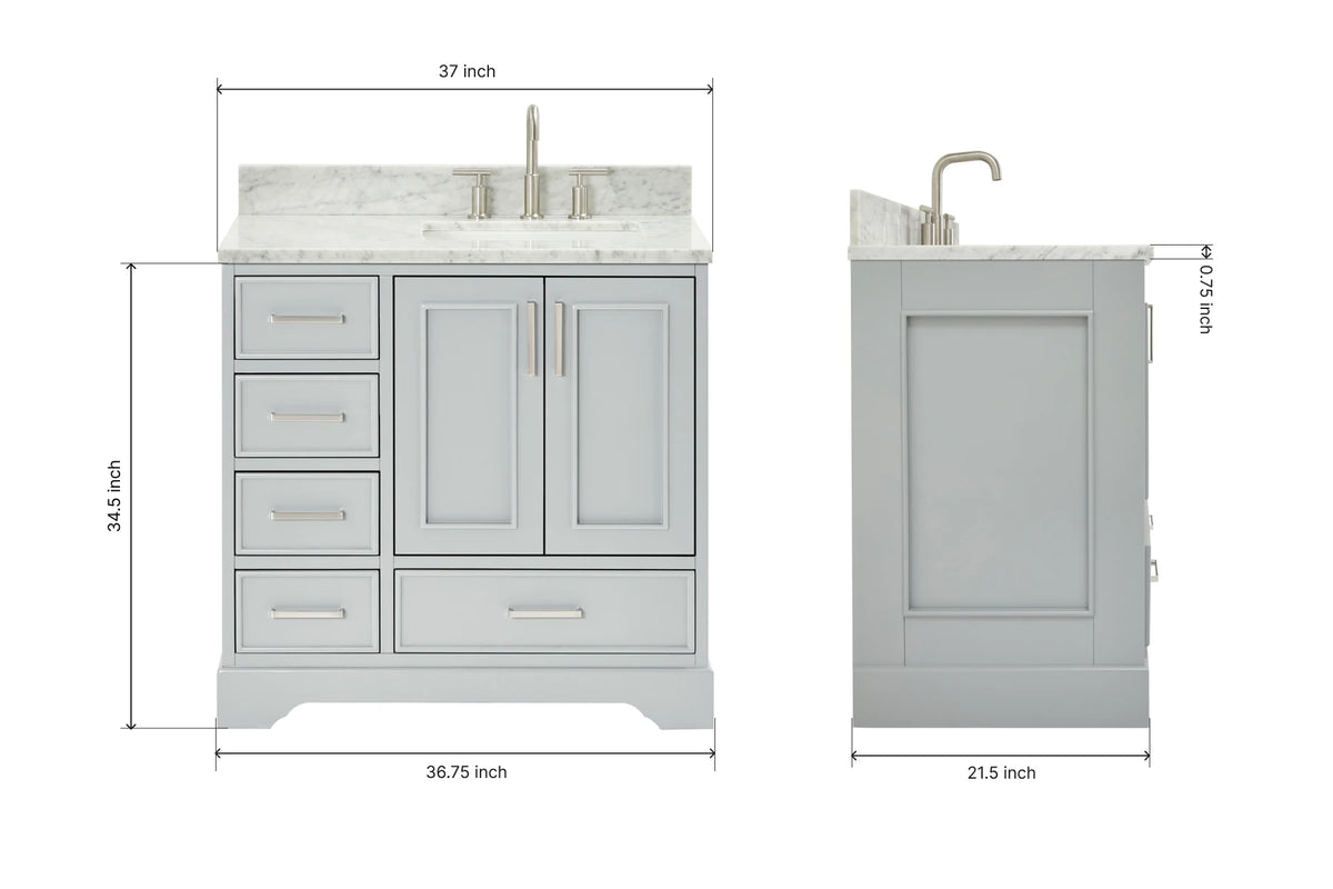Ariel taylor (30"& 31") oval sink bathroom vanity with countertop.