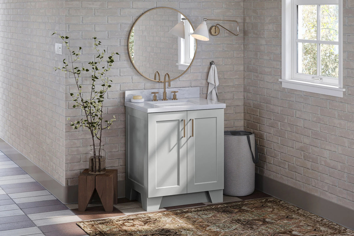Ariel taylor (30"& 31") rectangle sink vanity with  marble countertop.