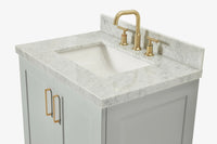 Ariel taylor (30"& 31") rectangle sink vanity with  marble countertop.