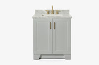 Ariel taylor (30"& 31") rectangle sink vanity with  marble countertop.