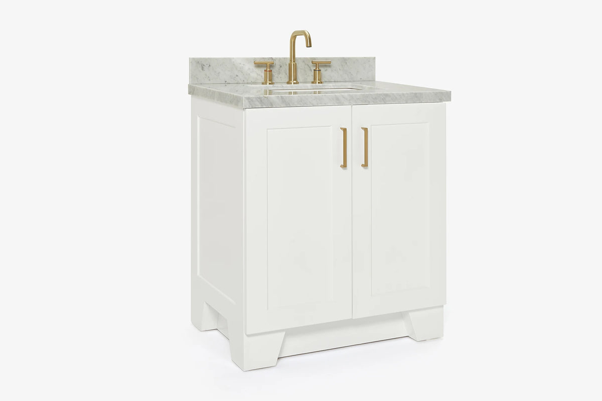 Ariel taylor (30"& 31") rectangle sink vanity with  marble countertop.