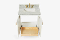Ariel taylor (30"& 31") rectangle sink vanity with  marble countertop.