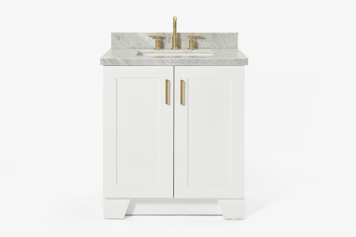 Ariel taylor (30"& 31") rectangle sink vanity with  marble countertop.