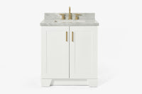 Ariel taylor (30"& 31") rectangle sink vanity with  marble countertop.