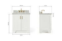 Ariel taylor (30"& 31") rectangle sink vanity with  marble countertop.