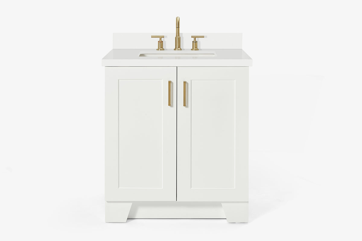 Ariel taylor (30"& 31") rectangle sink vanity with  marble countertop.