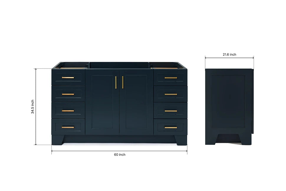 Ariel taylor (60") single sink base cabinet.