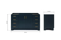 Ariel taylor (60") single sink base cabinet.