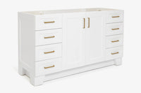Ariel taylor (60") single sink base cabinet.
