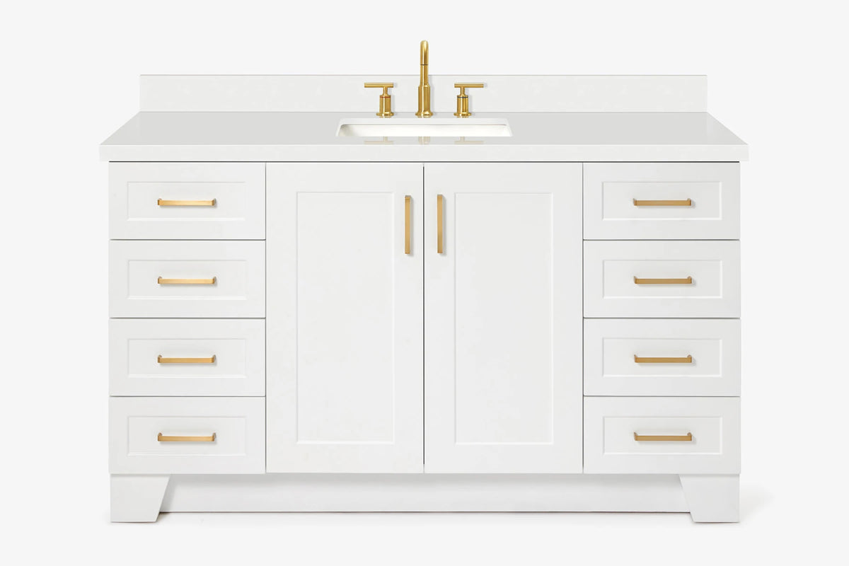 Ariel taylor (60"& 61") rectangle sink vanity with countertop.