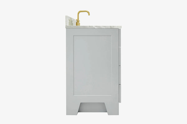Ariel taylor (66"& 67") single rectangle sink vanity with  marble countertop (0.75"&1.5") edge.