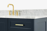 Ariel taylor (66"& 67") single rectangle sink vanity with  marble countertop (0.75"&1.5") edge.