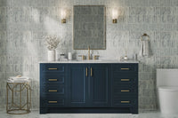 Ariel taylor (66"& 67") single rectangle sink vanity with  marble countertop (0.75"&1.5") edge.