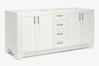Ariel taylor (72") double sink base cabinet.