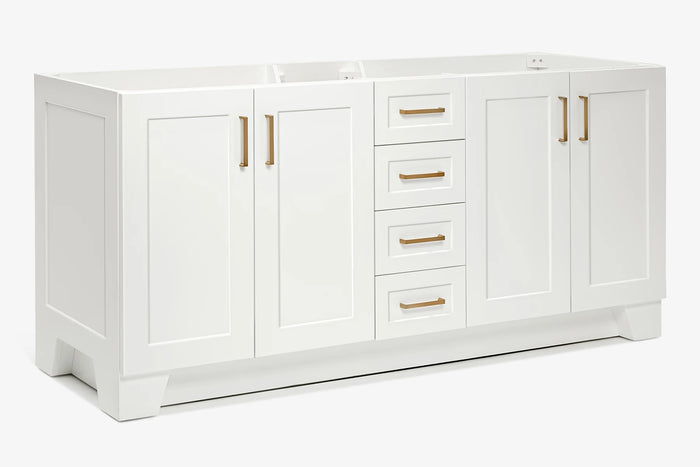 Ariel taylor (72") double sink base cabinet.