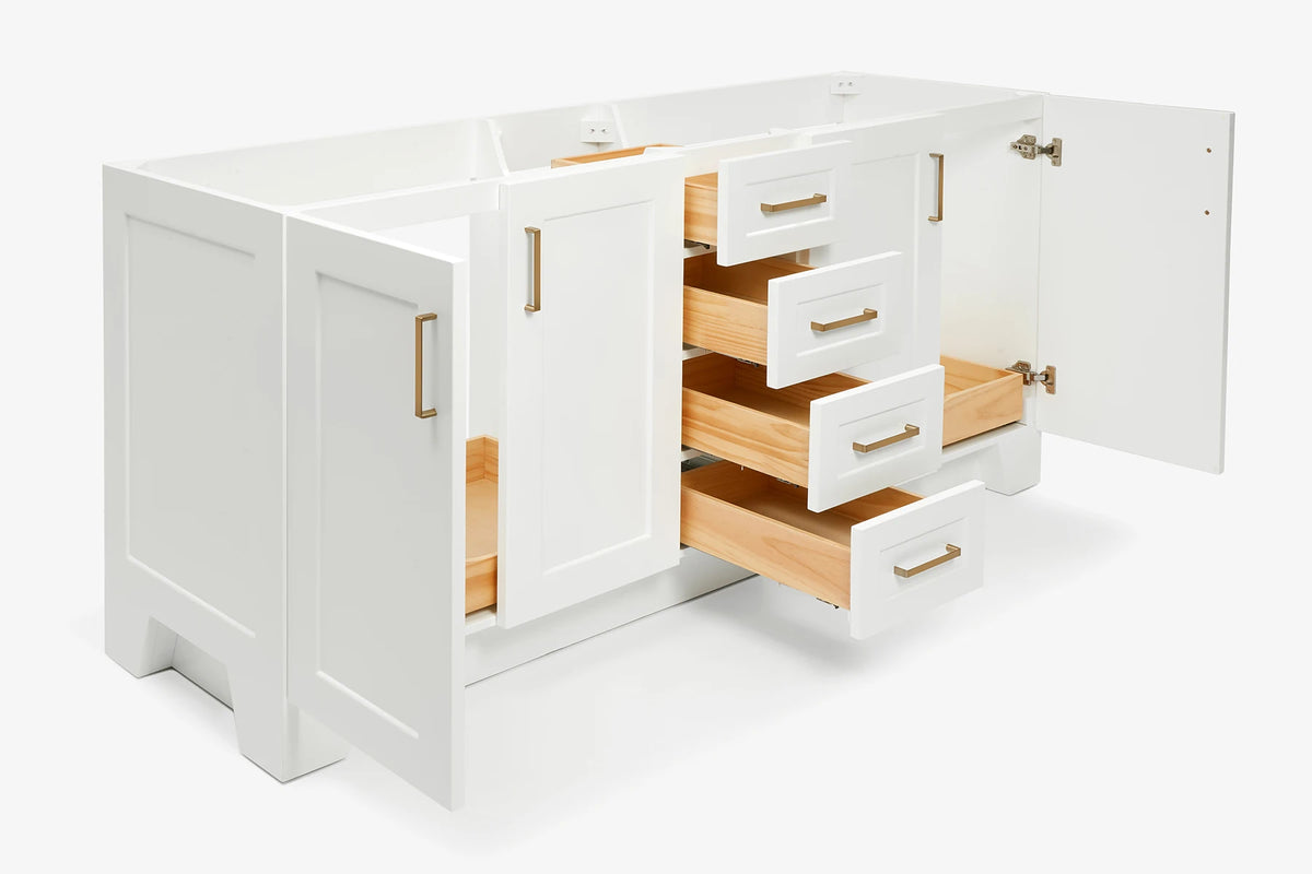 Ariel taylor (72") double sink base cabinet.