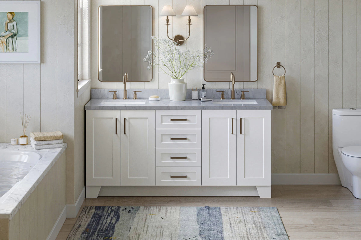 Ariel taylor (72") double sink base cabinet.