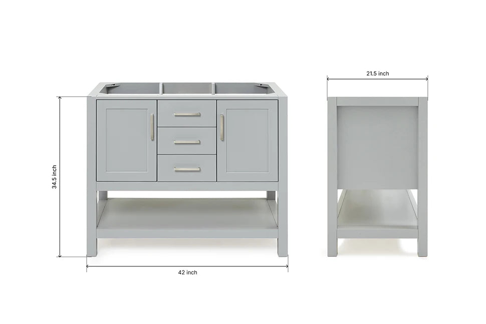 Ariel bayhill 42 in. single sink base cabinet
