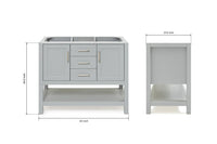 Ariel bayhill 42 in. single sink base cabinet