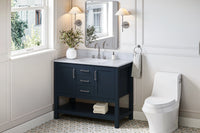 Ariel bayhill 42-43 in. oval sink vanity with (0.75,1.5) in countertop