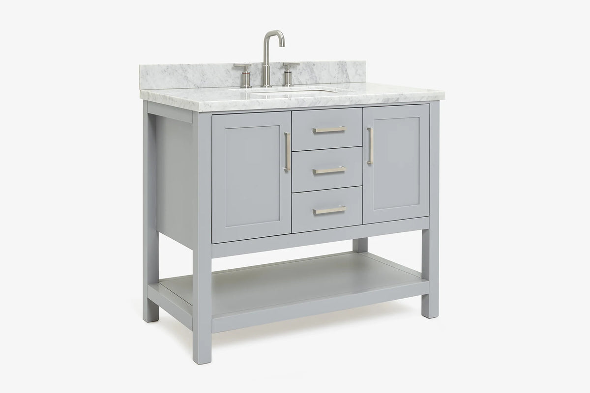 Ariel bayhill 42-43 in. rectangle sink vanity with (0.75 ,1.5)  countertop