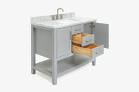 Ariel bayhill 42-43 in. rectangle sink vanity with (0.75 ,1.5)  countertop