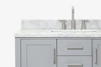 Ariel bayhill 42-43 in. rectangle sink vanity with (0.75 ,1.5)  countertop