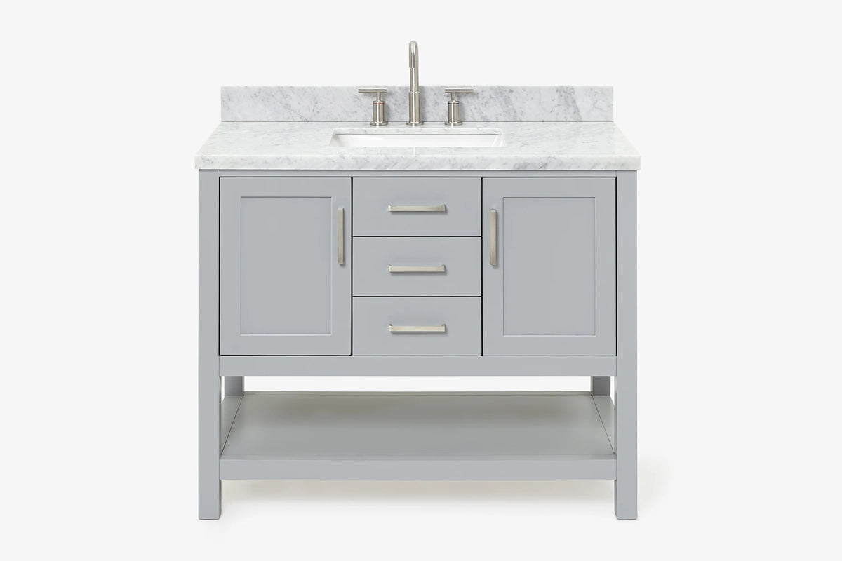 Ariel bayhill 42-43 in. rectangle sink vanity with (0.75 ,1.5)  countertop