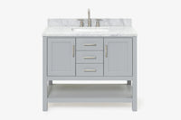Ariel bayhill 42-43 in. rectangle sink vanity with (0.75 ,1.5)  countertop