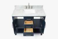 Ariel bayhill 42-43 in. rectangle sink vanity with (0.75 ,1.5)  countertop
