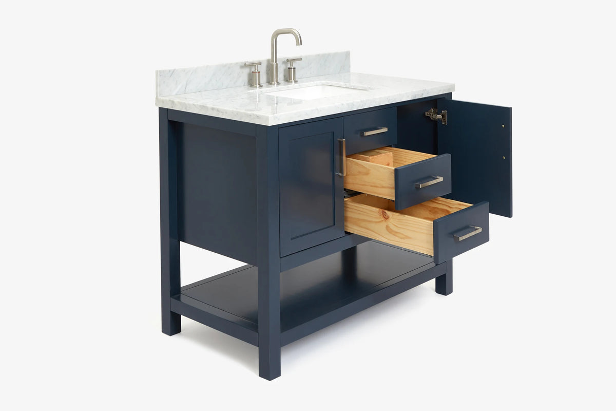 Ariel bayhill 42-43 in. rectangle sink vanity with (0.75 ,1.5)  countertop