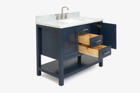 Ariel bayhill 42-43 in. rectangle sink vanity with (0.75 ,1.5)  countertop
