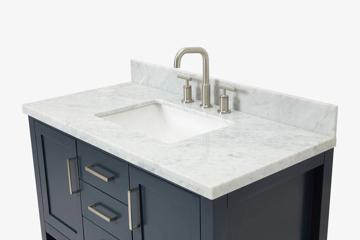 Ariel bayhill 42-43 in. rectangle sink vanity with (0.75 ,1.5)  countertop
