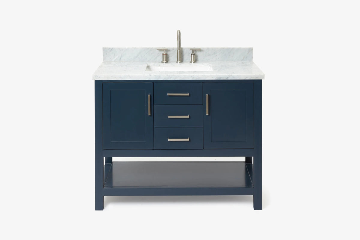 Ariel bayhill 42-43 in. rectangle sink vanity with (0.75 ,1.5)  countertop