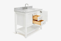 Ariel bayhill 42-43 in. rectangle sink vanity with (0.75 ,1.5)  countertop