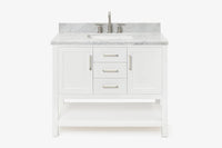 Ariel bayhill 42-43 in. rectangle sink vanity with (0.75 ,1.5)  countertop