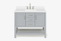 Ariel bayhill 42-43 in. rectangle sink vanity with (0.75 ,1.5)  countertop